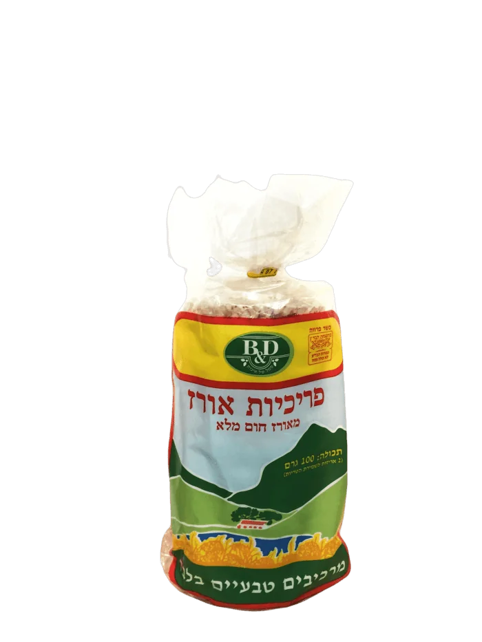 בטר אנד דיפרנט פריכיות אורז מאורז חום מלא ללא גלוטן