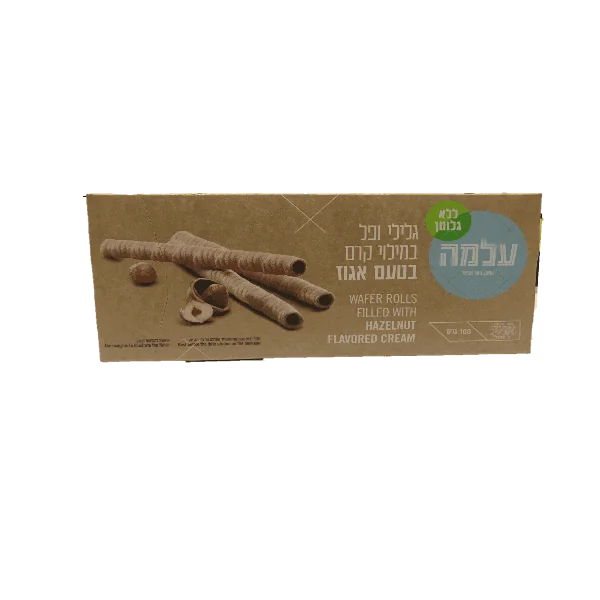 עלמה גלילי ופל במילוי קרם אגוז