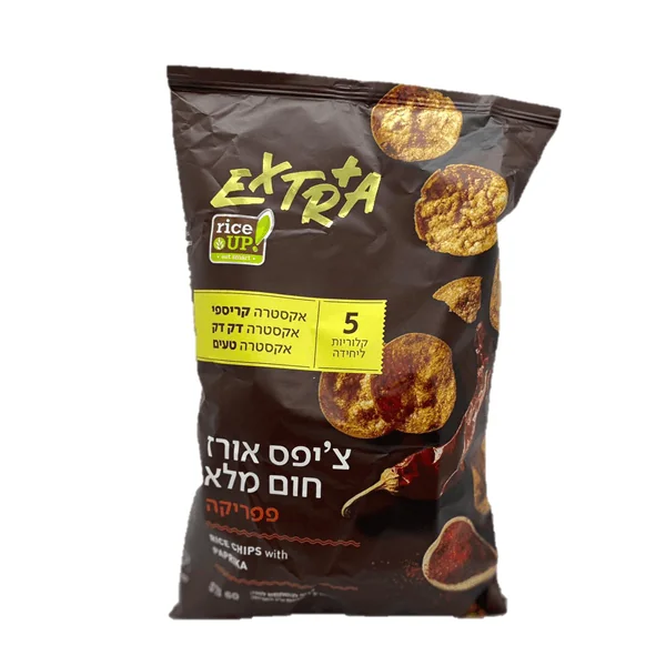 אקסטרא פריכיות אורז חום מלא פפריקה