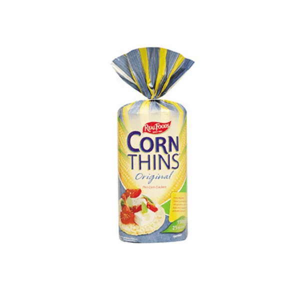 Real foods פריכיות תירס בטעם טבעי