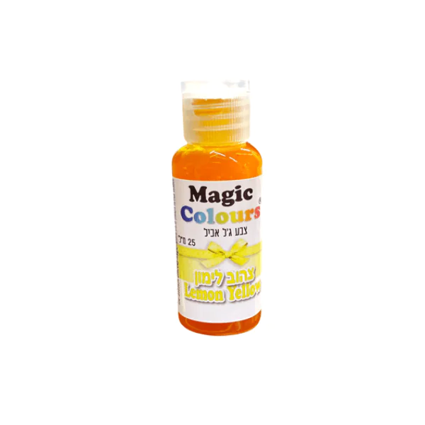 MAGIC צבע מאכל ג'ל צהוב לימון